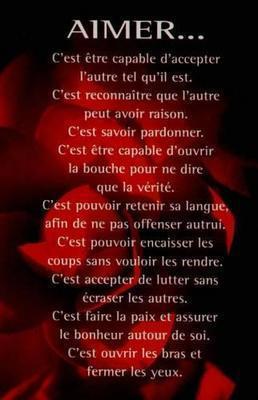 Aimer, c'est.......................